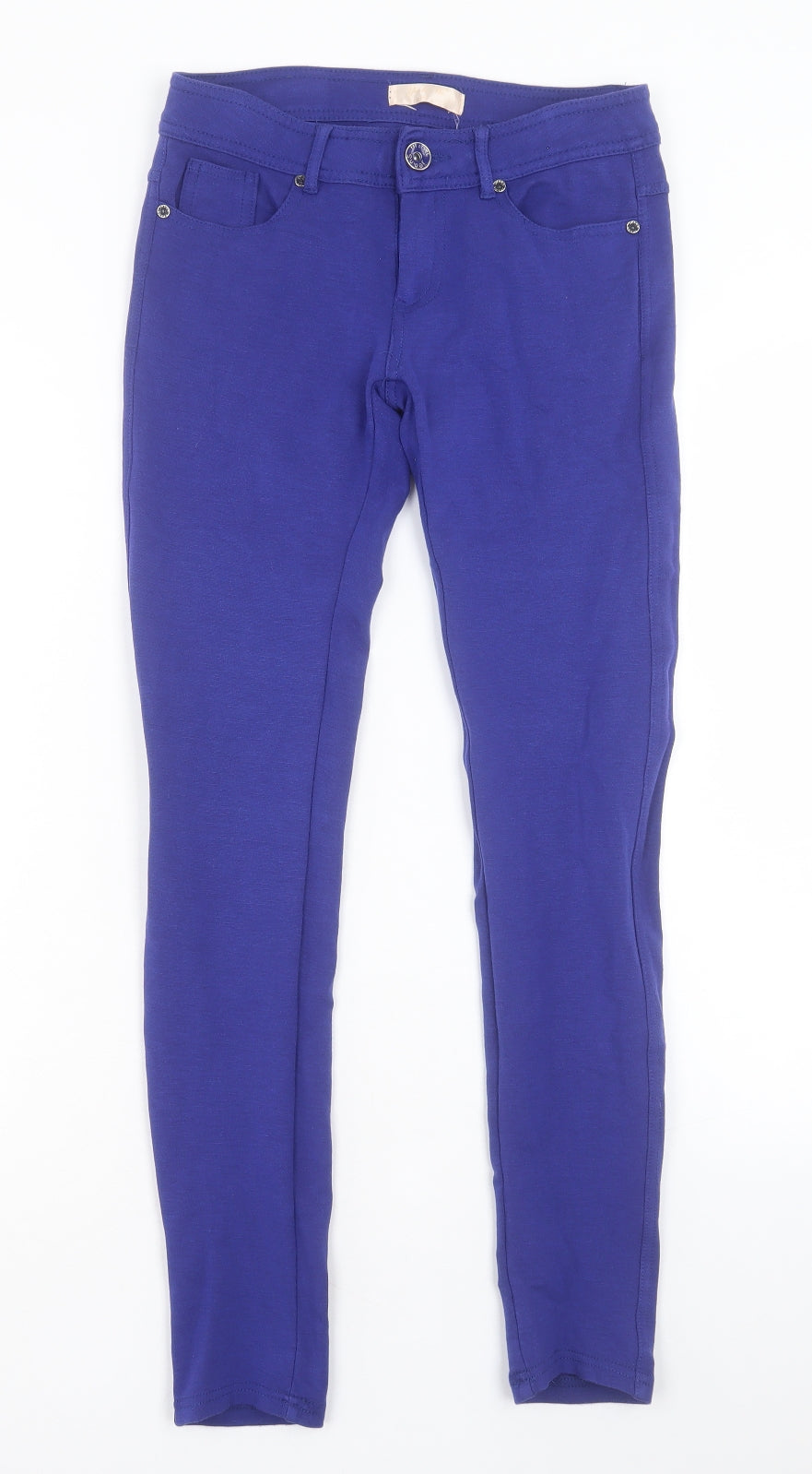 Yu & Me Womens Purple Cotton Trousers Size M L26 in Regular Button