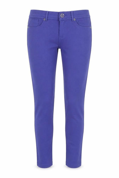 Yu & Me Womens Purple Cotton Trousers Size M L26 in Regular Button