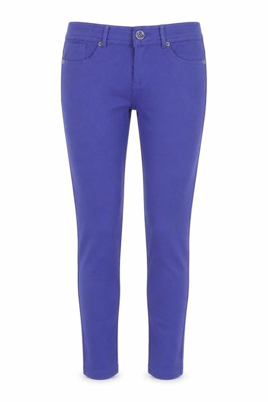 Yu & Me Womens Purple Cotton Trousers Size M L26 in Regular Button