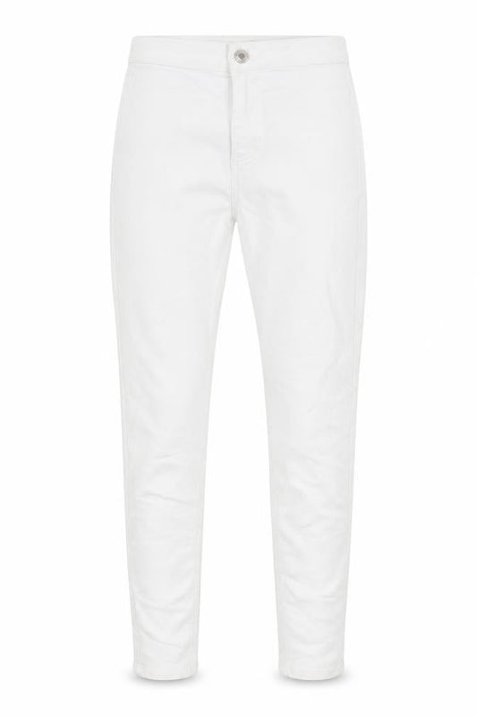 Marks & Spencer Womens White Cotton Skinny Jeans Size 8 L27 in Regular Button
