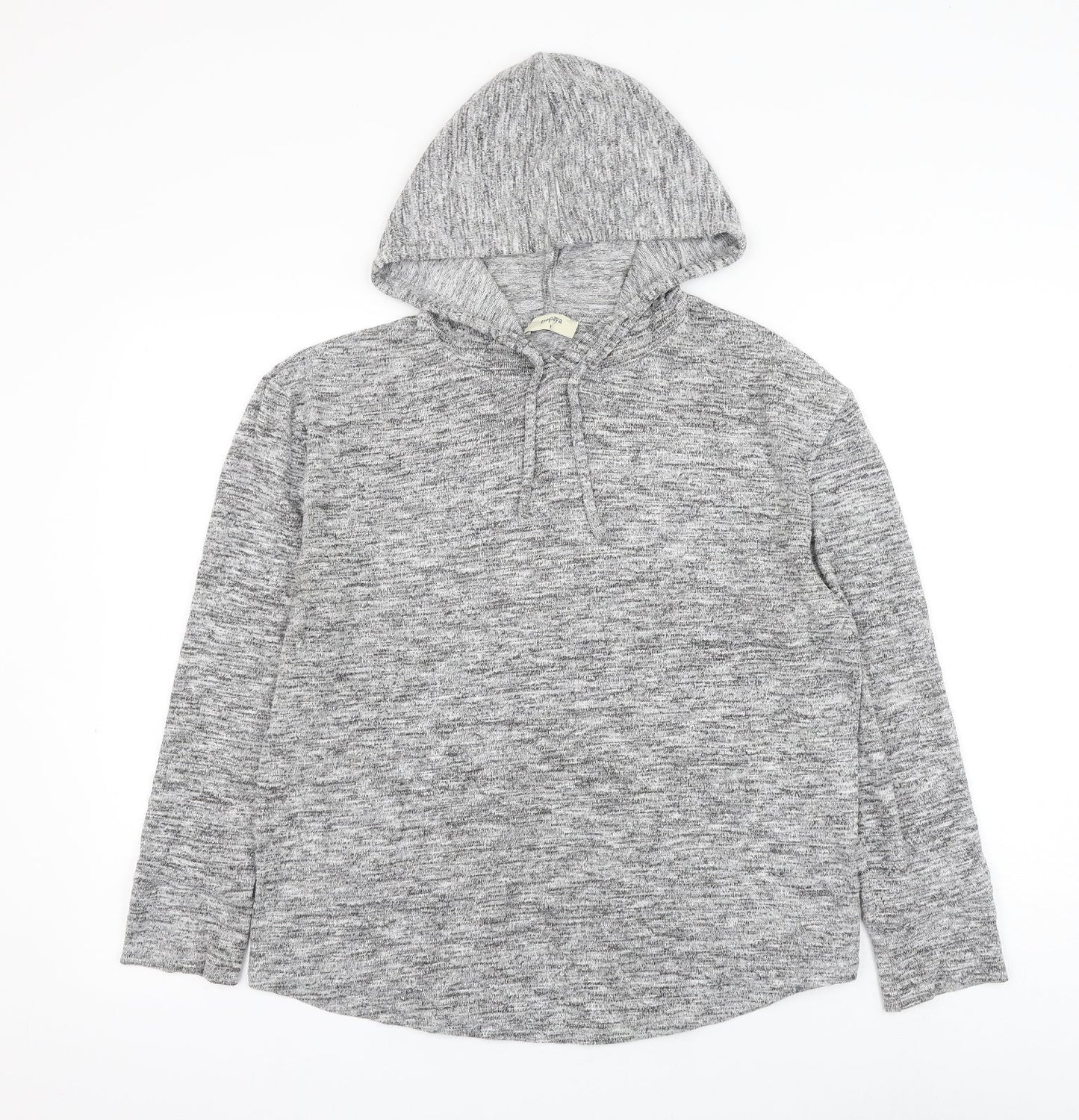 papay Womens Grey Viscose Pullover Hoodie Size M Pullover