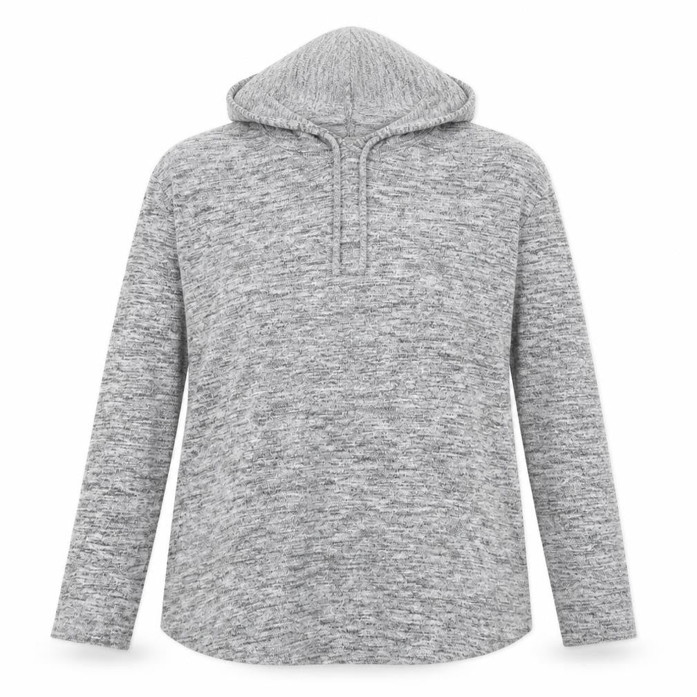 papay Womens Grey Viscose Pullover Hoodie Size M Pullover
