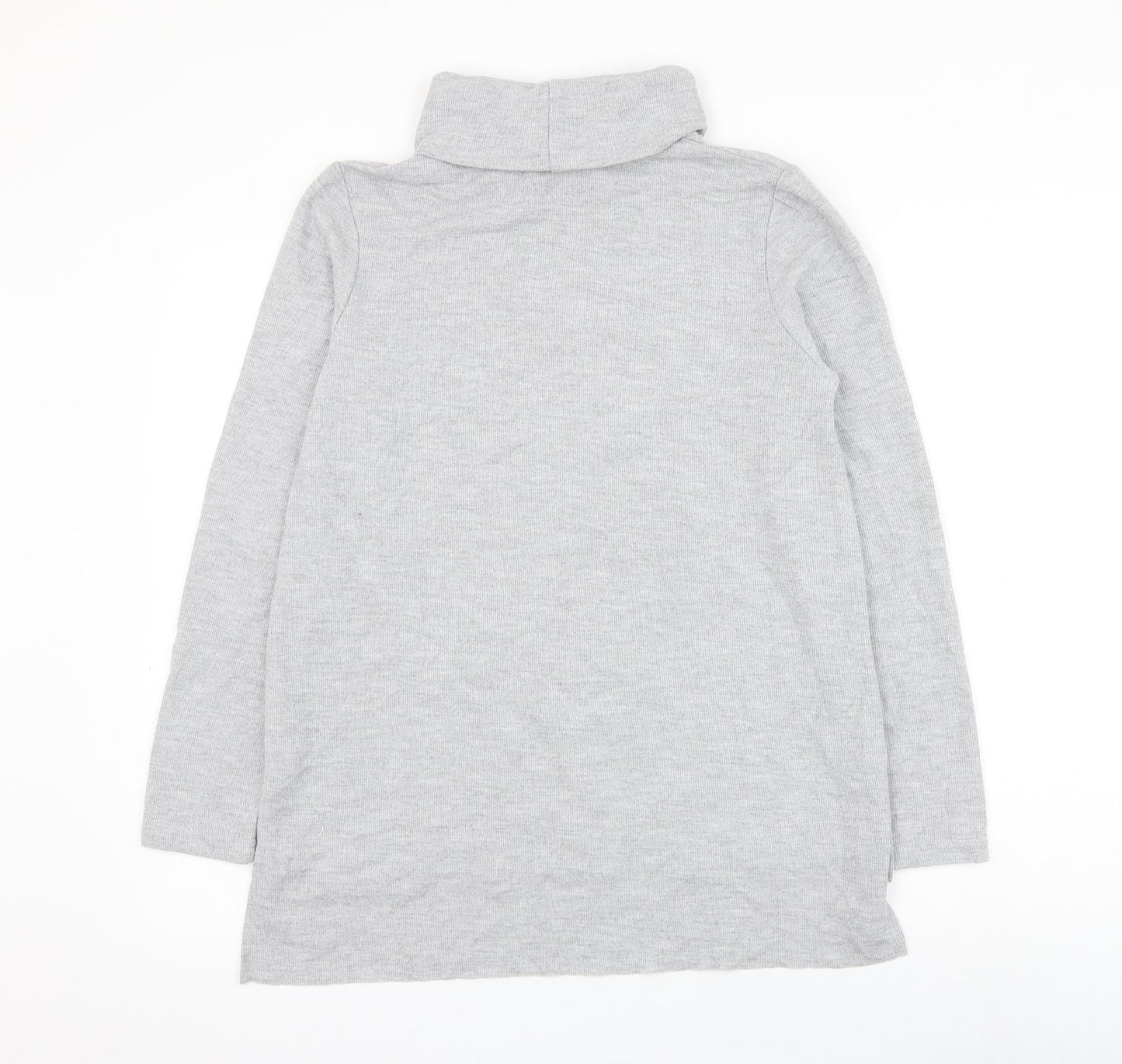Primark Womens Grey Roll Neck Polyester Pullover Jumper Size 12