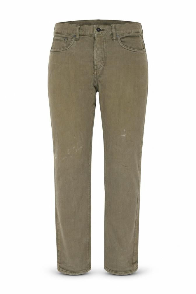 H&M Womens Green Cotton Straight Jeans Size 36 in L31 in Regular Zip