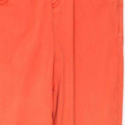 Womens Orange Polyester Jegging Jeans Size 34 in L28 in Regular