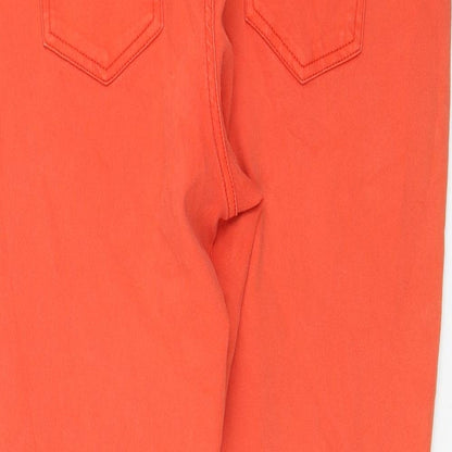 Womens Orange Polyester Jegging Jeans Size 34 in L28 in Regular