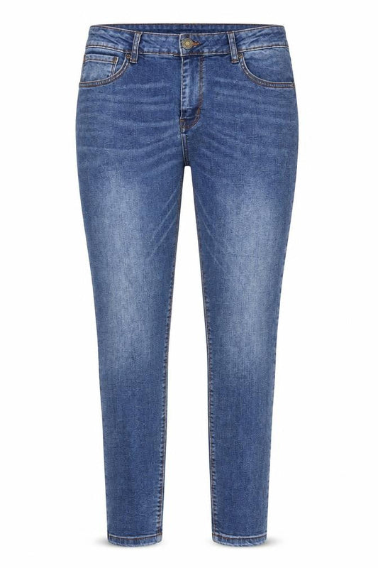 Denim & Co. Womens Blue Cotton Skinny Jeans Size 38 in L29.5 in Regular Zip