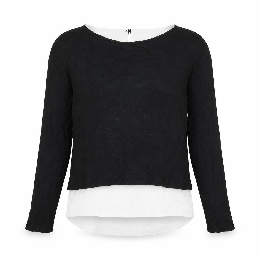 Atmosphere Womens Black Boat Neck Viscose Pullover Jumper Size 6