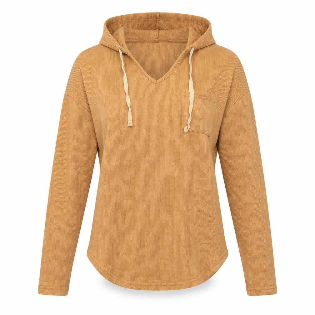 SheIn Womens Yellow Viscose Pullover Hoodie Size M Pullover