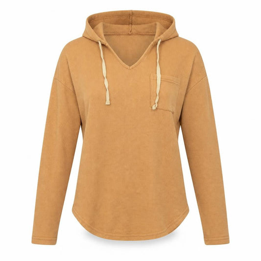 SHEIN Womens Yellow Viscose Pullover Hoodie Size M Pullover