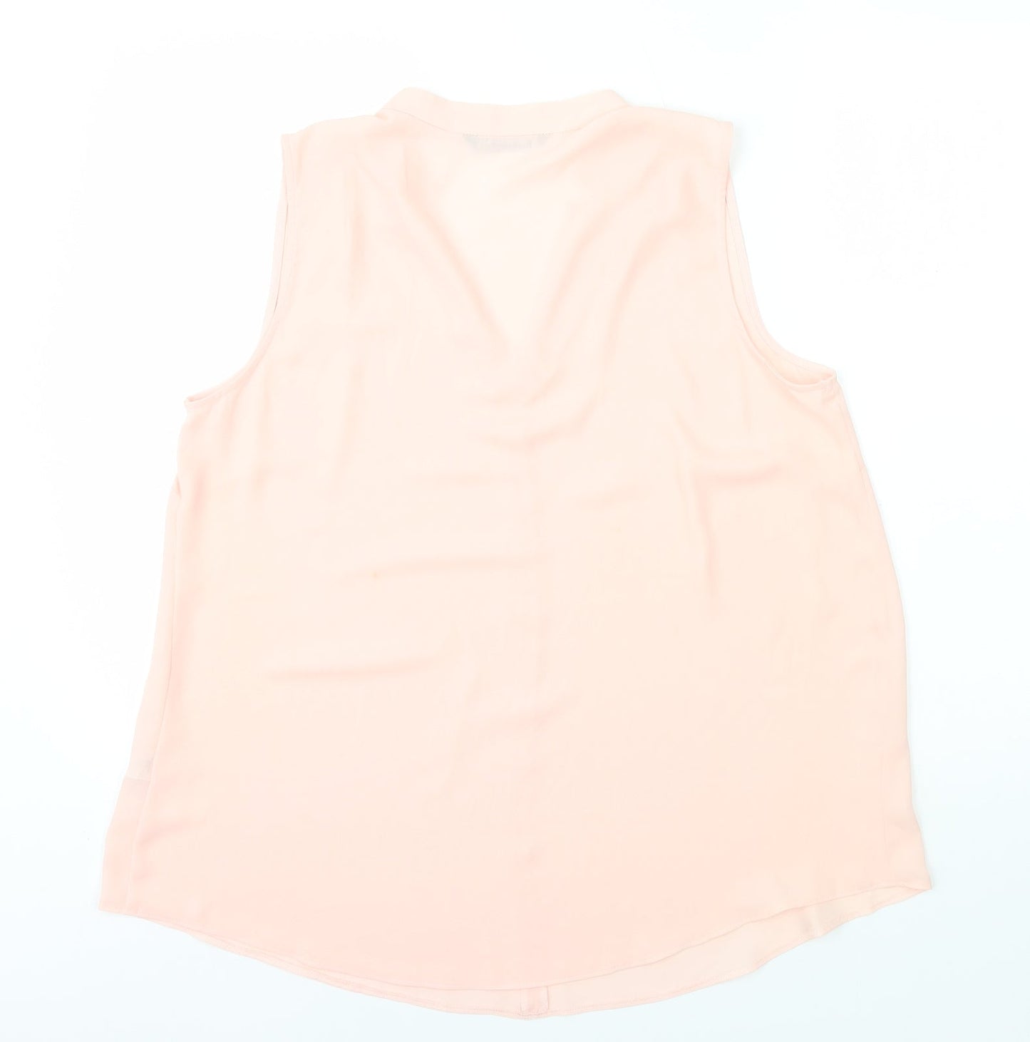 Bonmarché Womens Pink Polyester Basic Blouse Size 16 Collared