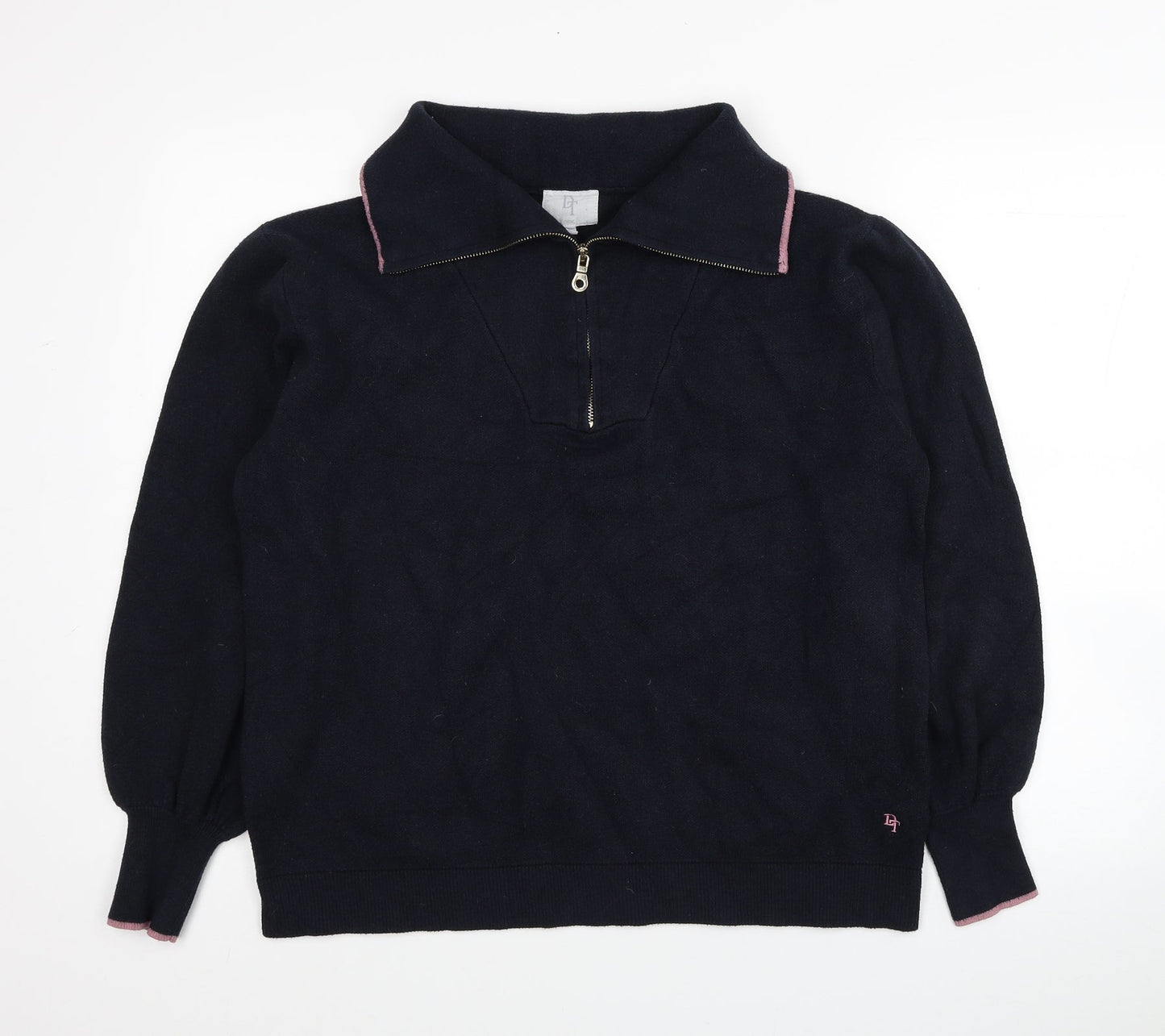 NEXT Womens Blue Viscose Pullover Sweatshirt Size 14 Pullover