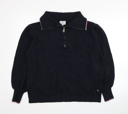 NEXT Womens Blue Viscose Pullover Sweatshirt Size 14 Pullover
