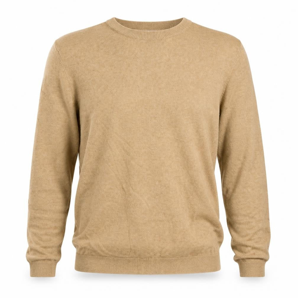 Topman Mens Brown Round Neck Acrylic Pullover Jumper Size S