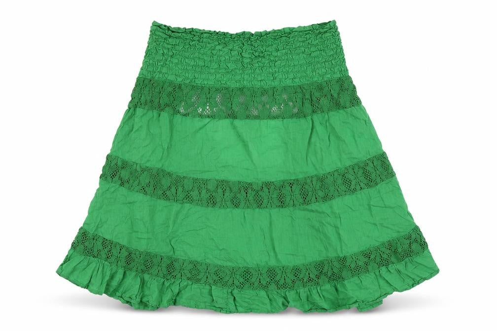 ASOS Womens Green Cotton Basic Blouse Size 8 Off the Shoulder