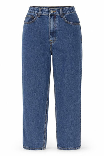 Object Womens Blue Cotton Mom Jeans Size M L26 in Regular Zip