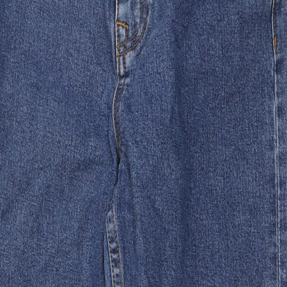 Object Womens Blue Cotton Mom Jeans Size M L26 in Regular Zip