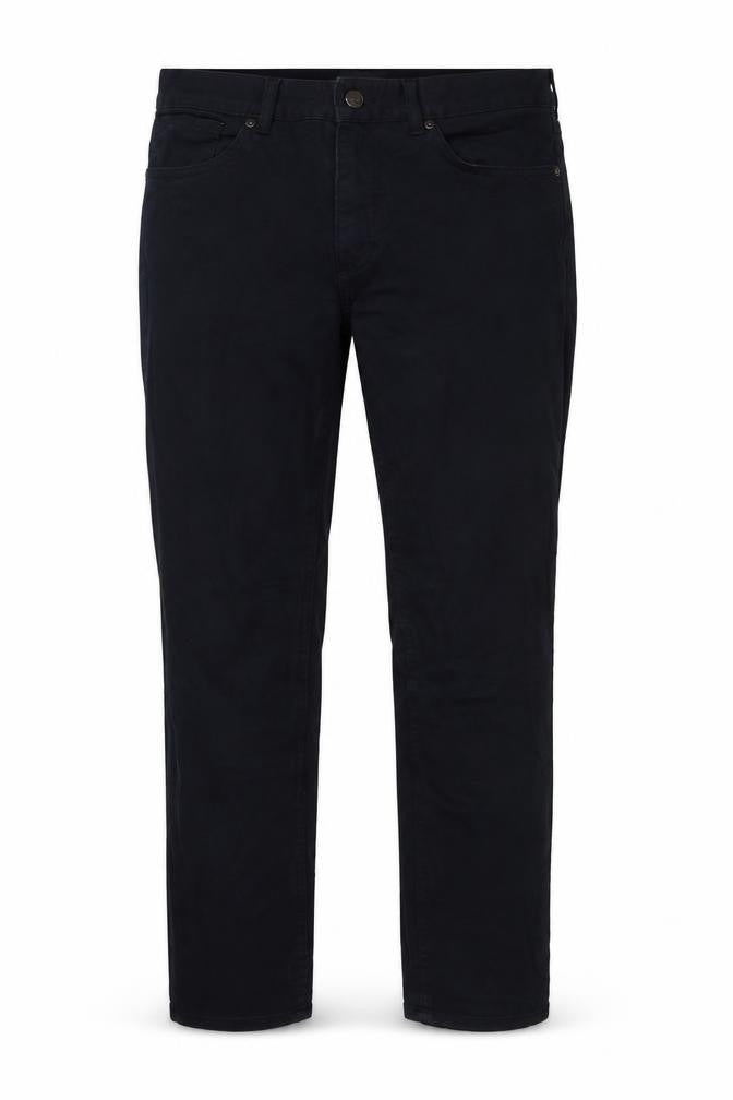 H&M Womens Blue Cotton Trousers Size 30 in L29 in Regular Button