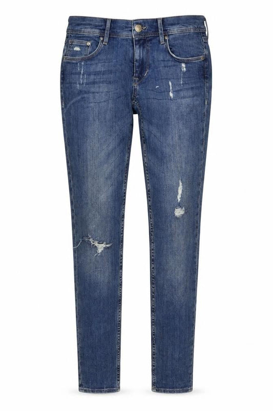 &denim Womens Blue Cotton Skinny Jeans Size 28 in L32 in Regular Button