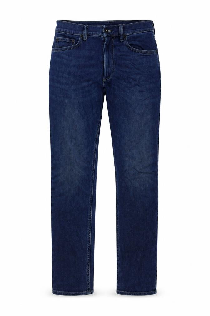 Marks & Spencer Womens Blue Cotton Skinny Jeans Size 30 in L31 in Regular Button