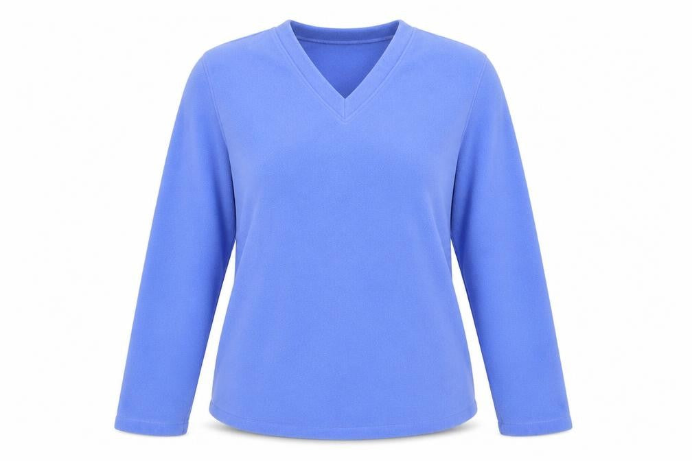 George Womens Purple Polyester Pullover Sweatshirt Size M Pullover - V-Neck