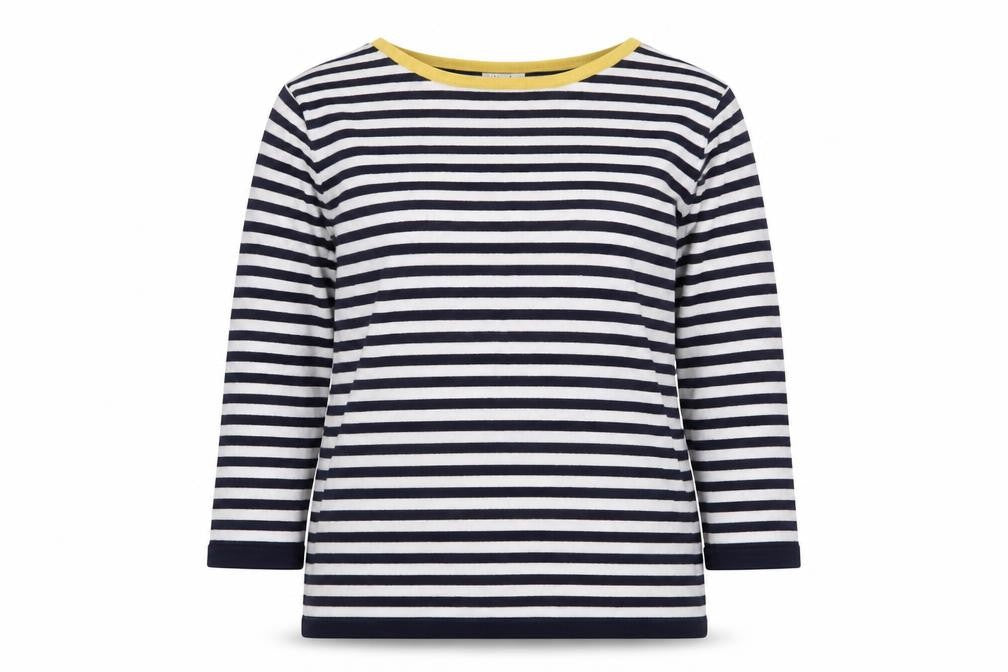 //text Womens Black Striped Viscose Pullover Sweatshirt Size L Pullover