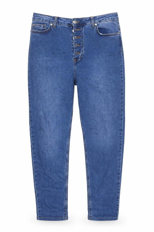 PRETTYLITTLETHING Womens Blue 100% Cotton Skinny Jeans Size 28 in L27 in Regular Zip