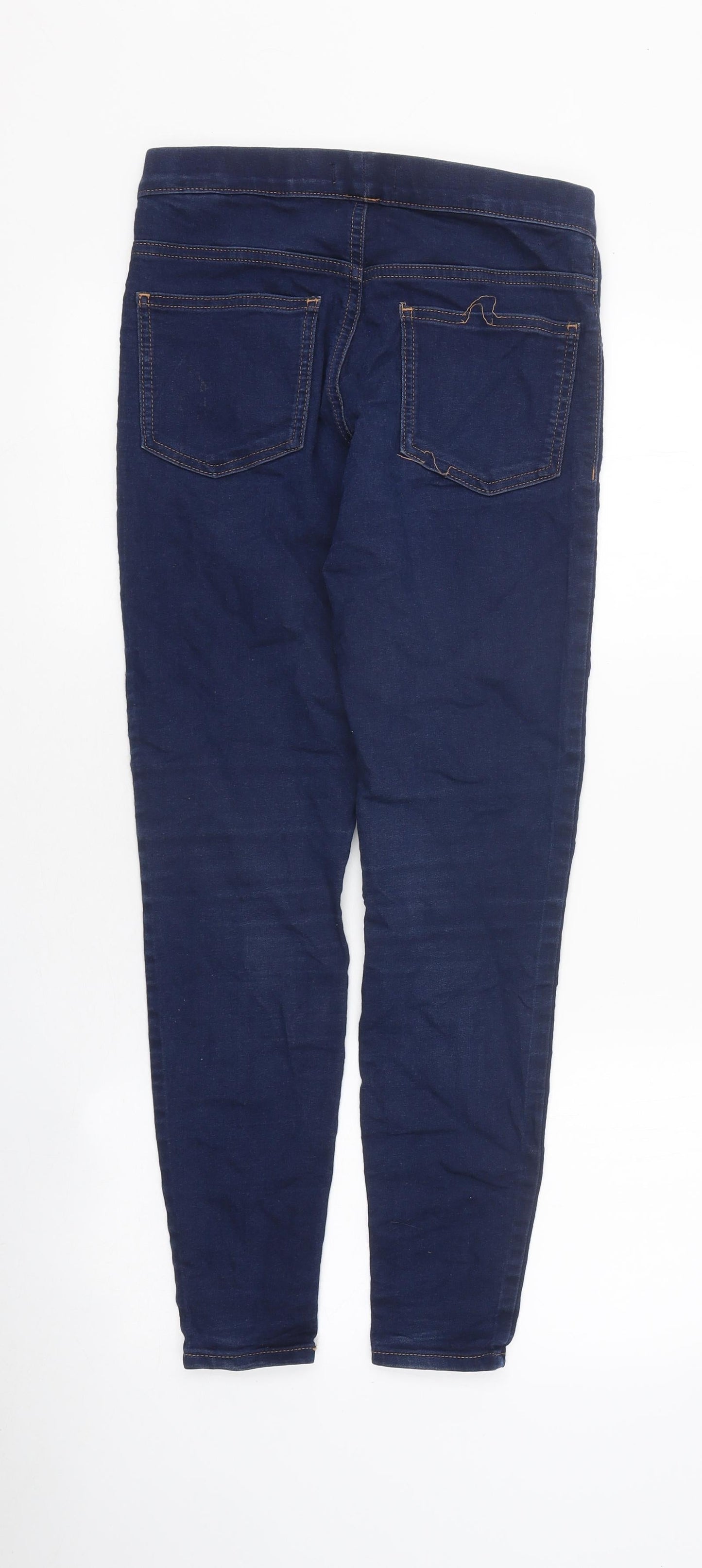 Marks and Spencer Womens Blue 100% Cotton Jegging Jeans Size 8 L27 in Regular