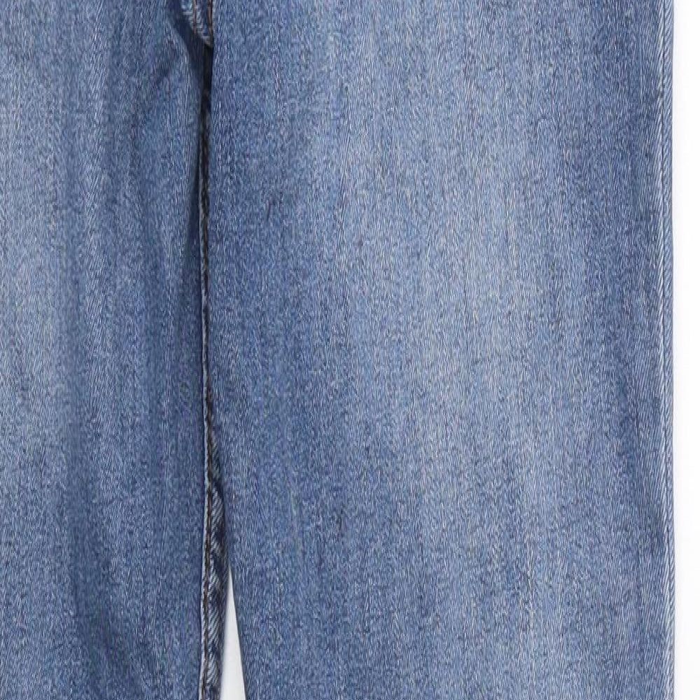 H&M Womens Blue 100% Cotton Skinny Jeans Size 30 in L31 in Regular Zip