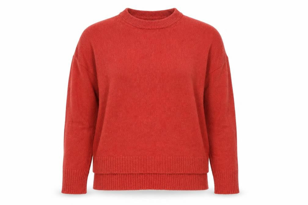Marks & Spencer Womens Red Mock Neck Polyamide Pullover Jumper Size S