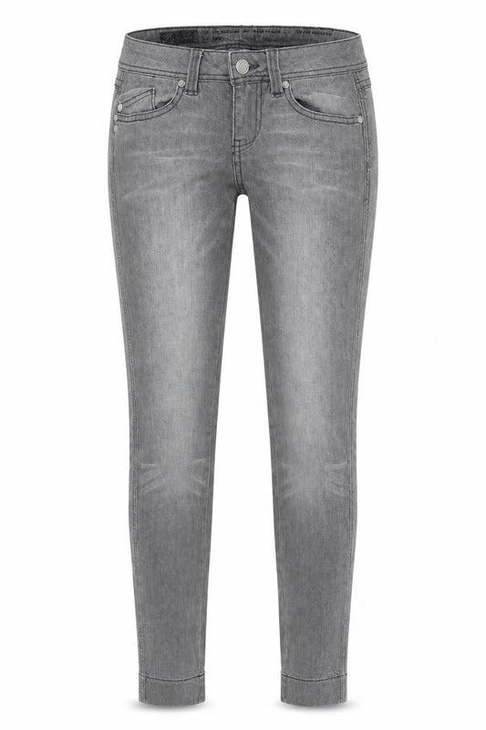 Littlewoods Womens Grey Cotton Skinny Jeans Size 10 L29 in Regular Zip