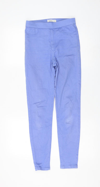 Marks & Spencer Womens Blue Cotton Jegging Jeans Size 6 L27 in Regular