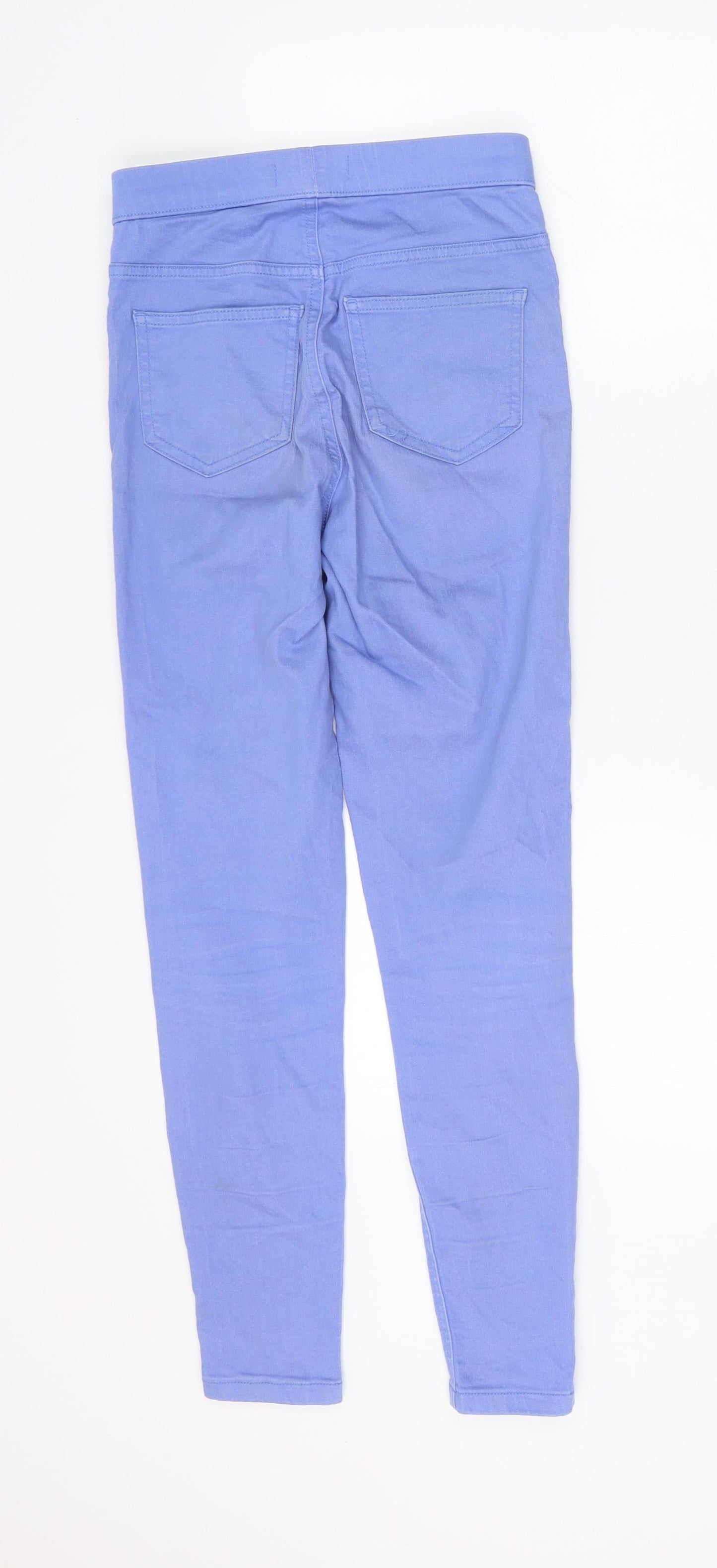 Marks and Spencer Womens Blue Cotton Jegging Jeans Size 6 L27 in Regular