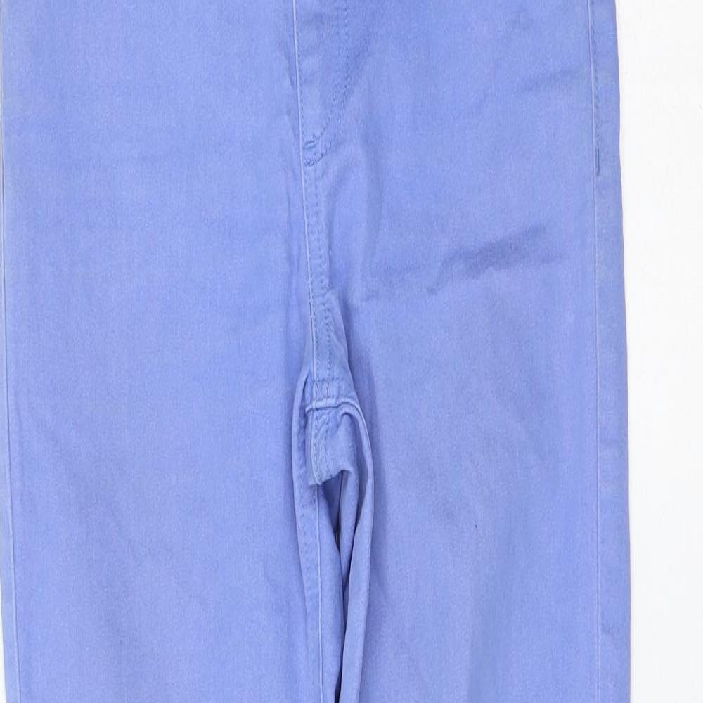 Marks and Spencer Womens Blue Cotton Jegging Jeans Size 6 L27 in Regular
