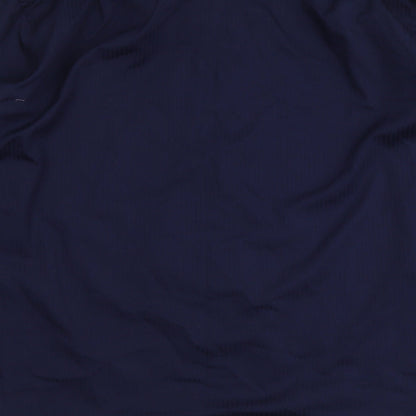 Marks & Spencer Mens Blue Polyester Button-Up Size 16.5 Collared Button