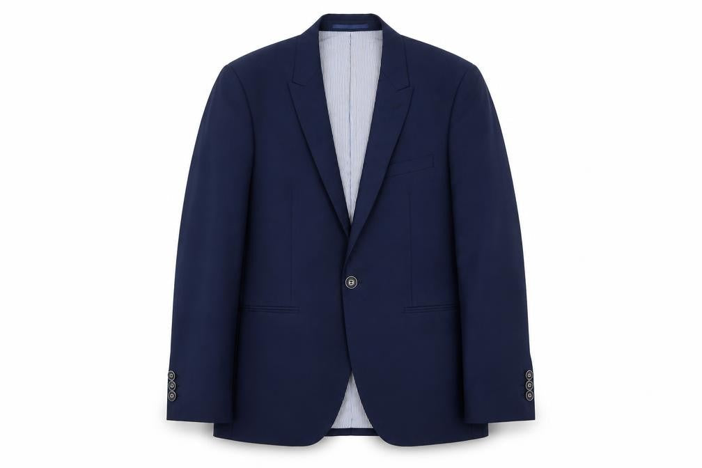 Remus Umo Mens Blue Wool Jacket Suit Jacket Size M