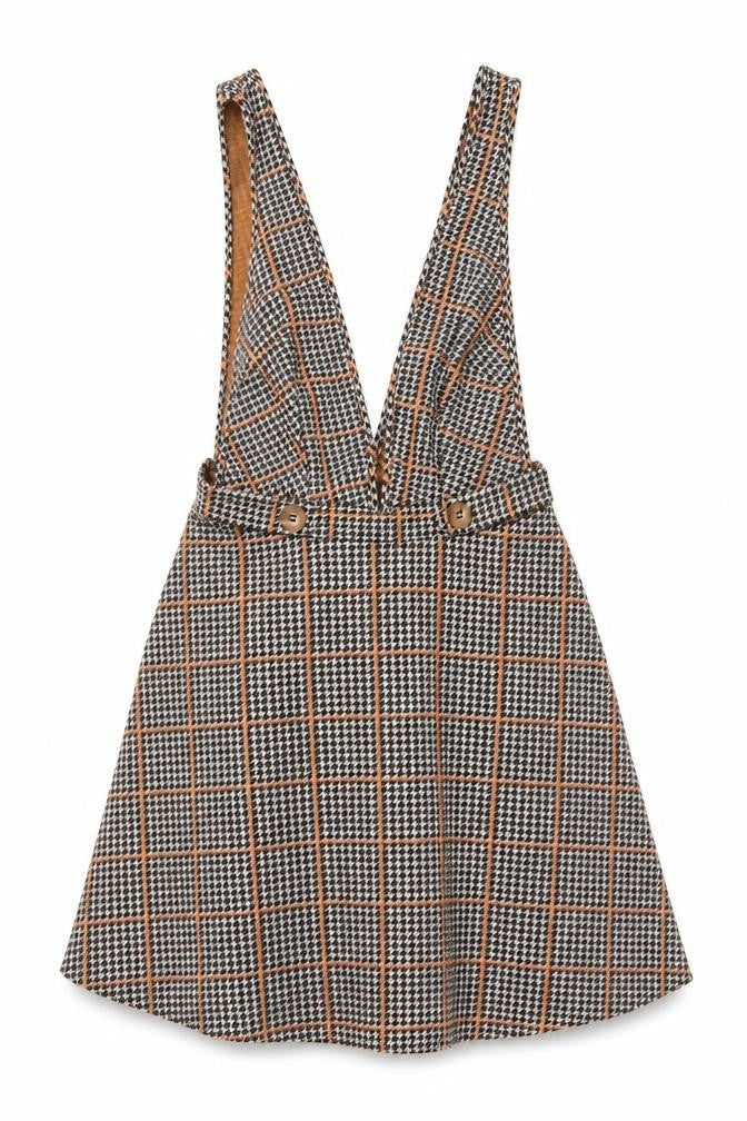 Miss Selfridge Womens Multicoloured Houndstooth Polyester Mini Size 6 V-Neck Pullover