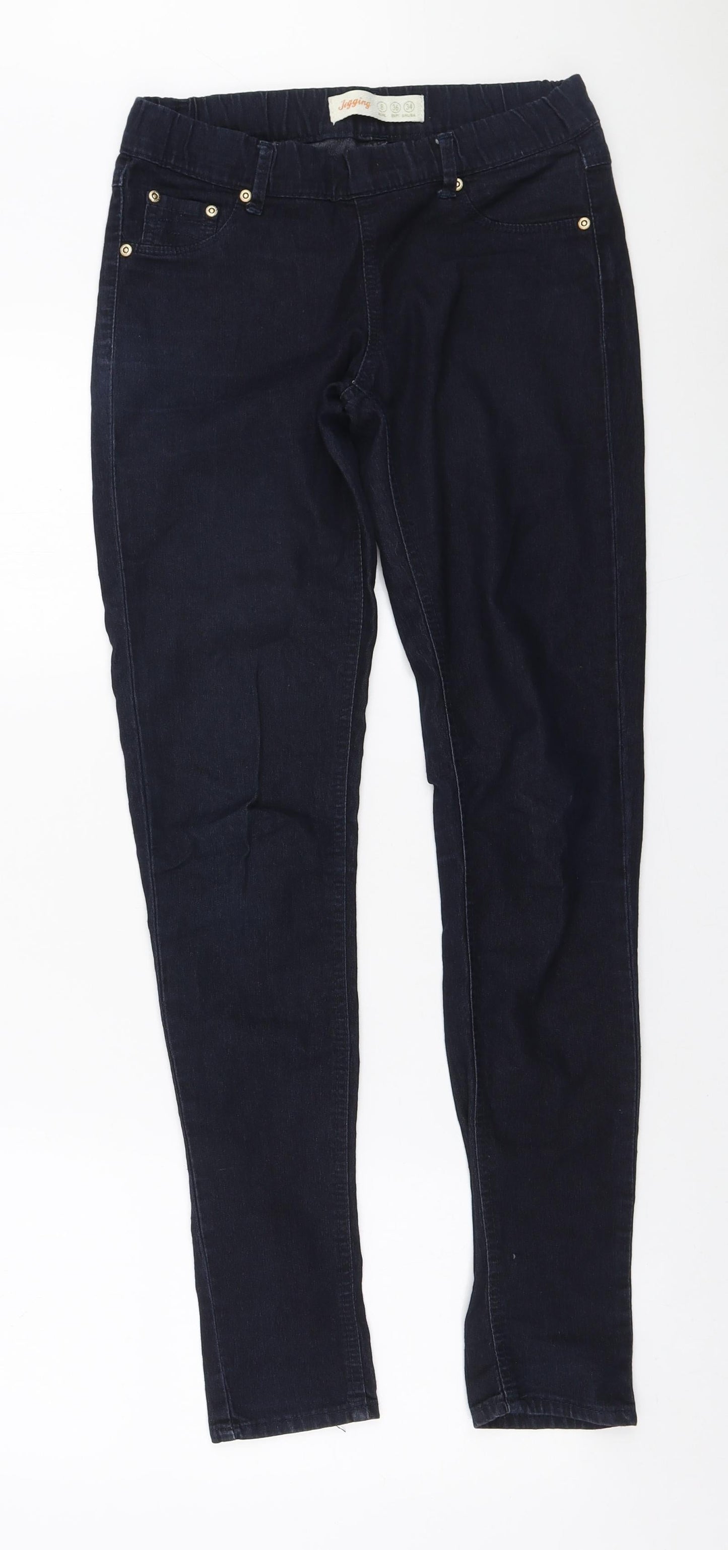 Denim & Co. Womens Blue Cotton Jegging Jeans Size 8 L30 in Regular
