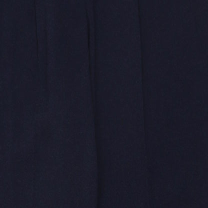 Peacocks Womens Blue Polyester Trousers Size 8 L27 in Regular Zip