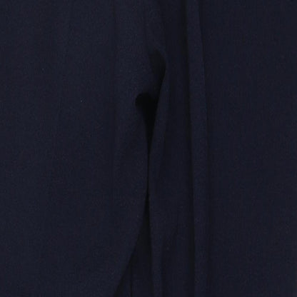 Peacocks Womens Blue Polyester Trousers Size 8 L27 in Regular Zip