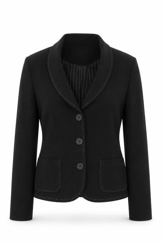 Next Womens Black Polyester Jacket Blazer Size 10