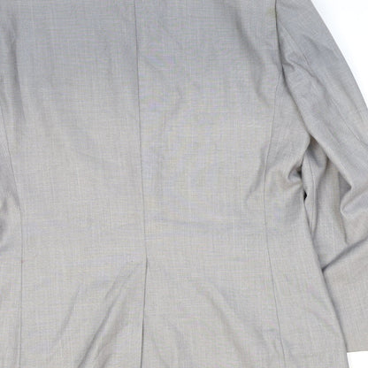 Butler & Webb Mens Grey Polyester Jacket Suit Jacket Size 40