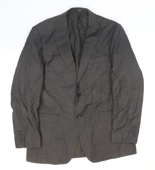 Marks and Spencer Mens Brown Wool Jacket Suit Jacket Size 40