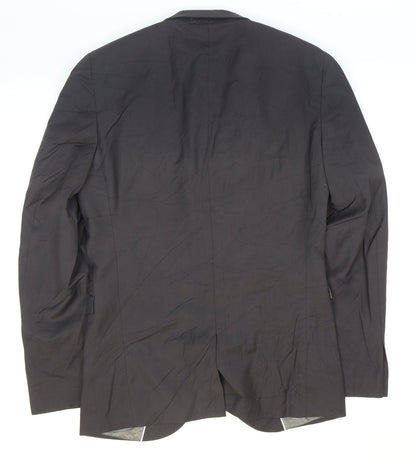 Next Mens Grey Polyester Jacket Suit Jacket Size 36