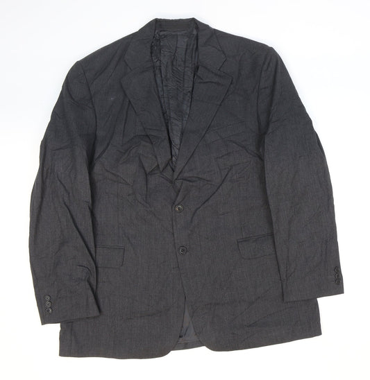 Marks and Spencer Mens Grey Wool Jacket Suit Jacket Size 46