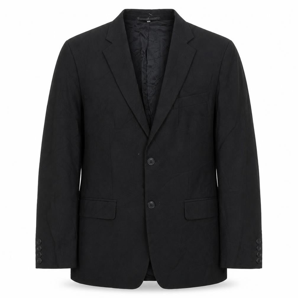 Hugo James Mens Black Polyester Jacket Suit Jacket Size 40