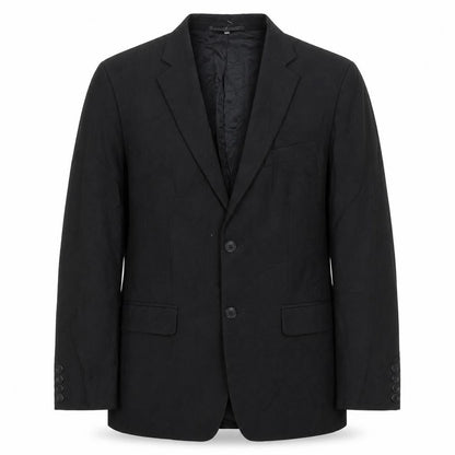 Hugo James Mens Black Polyester Jacket Suit Jacket Size 40