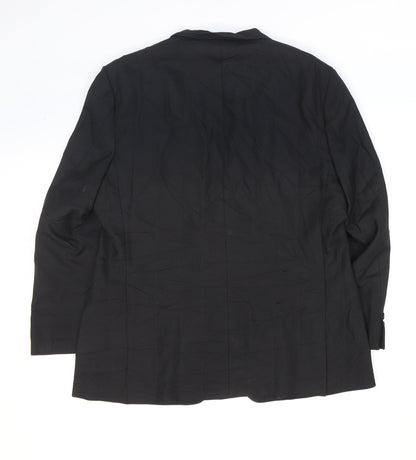 Hugo James Mens Black Polyester Jacket Suit Jacket Size 40