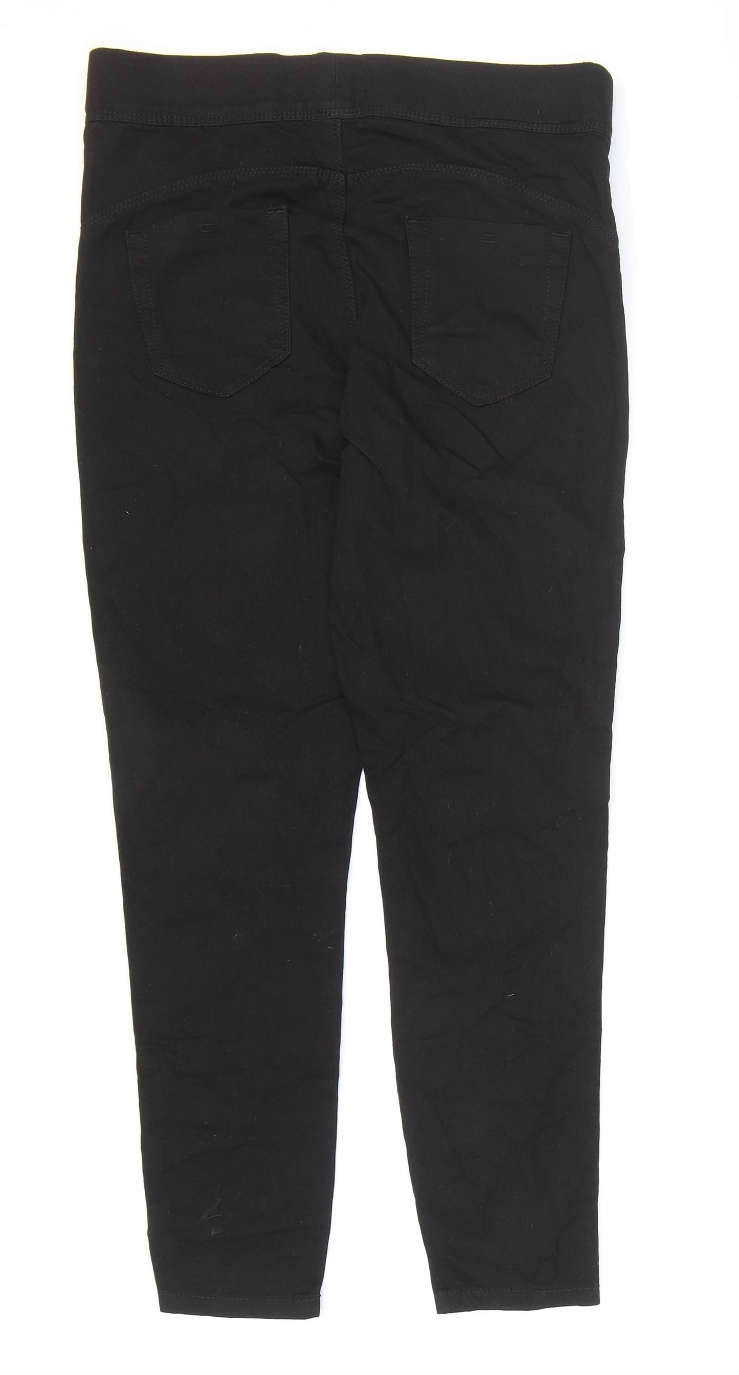 Primark Womens Black Cotton Jegging Jeans Size 10 L26 in Regular