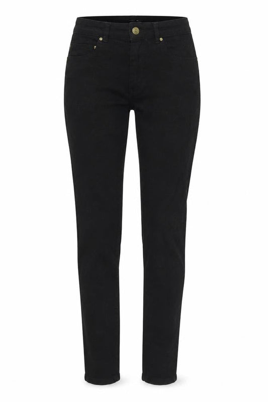 H&M Womens Black Cotton Skinny Jeans Size 6 L30 in Regular Zip